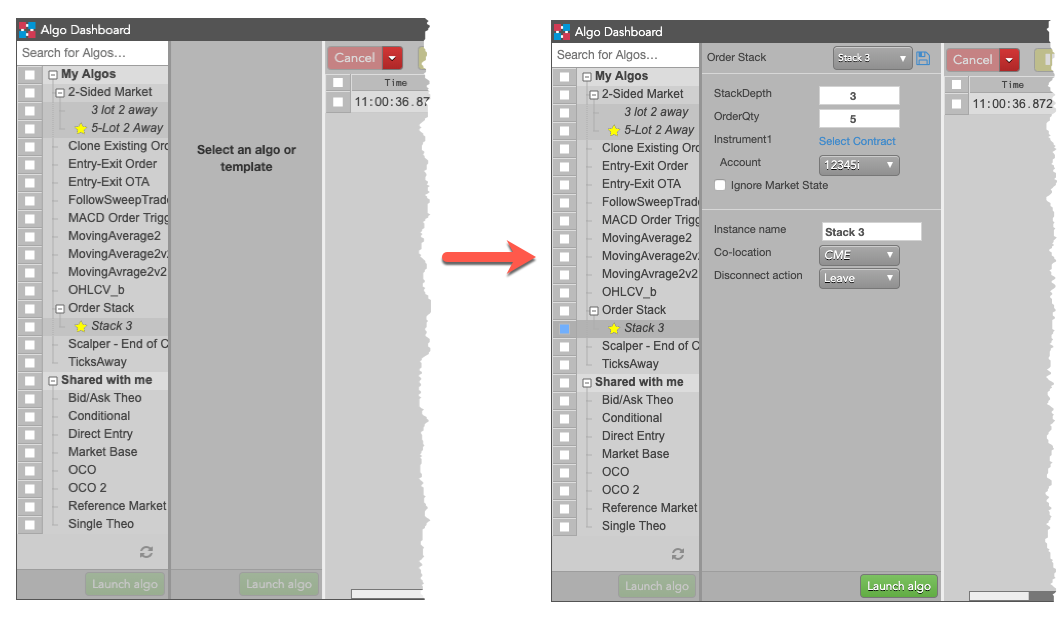 Algo Explorer split view