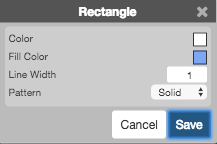 Rectangle options