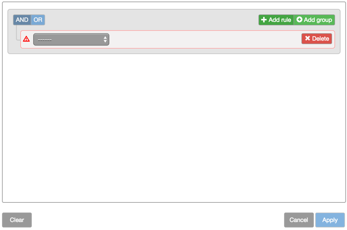 Options Trade Monitor filter add rule