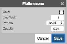 Fibtimezone オプション